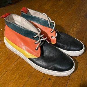 Vintage Del Toro multicolor Italian leather shoes